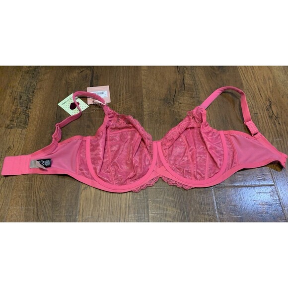 NWT 34H Panache Envy 7285 Pink Balconette Underwire Bra - Picture 4 of 5